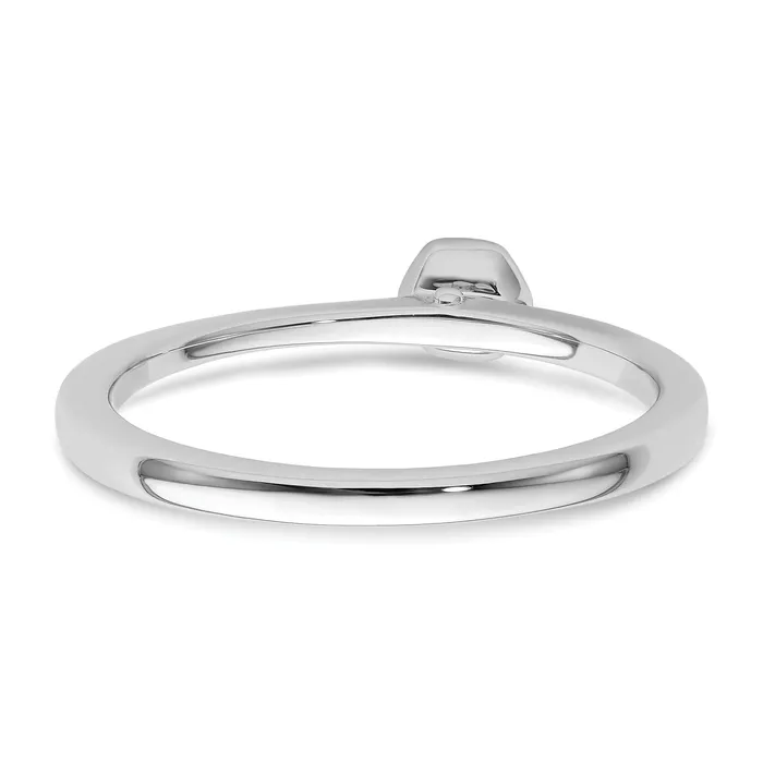 Two Promises 14k White Gold 115 Ct Lab Grown Diamond VSSI G Promise Band Ring Goldia Rings