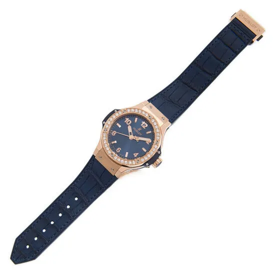Watches JMS always Original Hublot Big Bang Gold Blue Chronograph Automatic Diamond Ladies Watch 361PX7180LR1204 Watches JMS always Original Hublot Big Bang Gold Blue Chronograph Automatic Diamond Ladies Watch 361PX7180LR1204