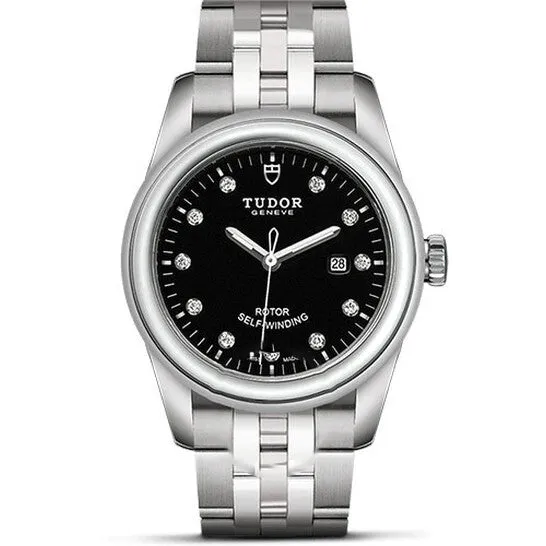 Watches JMS always Original Tudor Glamour Date Automatic Diamond Black Dial Ladies Watch M530000001 Watches JMS always Original Tudor Glamour Date Automatic Diamond Black Dial Ladies Watch M530000001