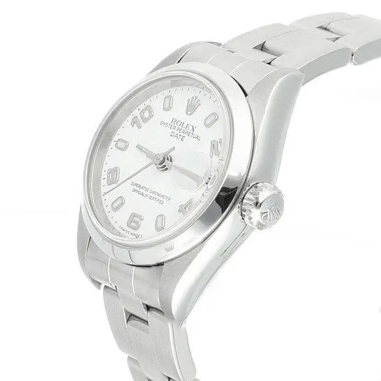Watches Original Preowned Rolex Oyster Perpetual Date Automatic White Dial Ladies Watch 69160 JMS always Watches Original Preowned Rolex Oyster Perpetual Date Automatic White Dial Ladies Watch 69160 JMS always