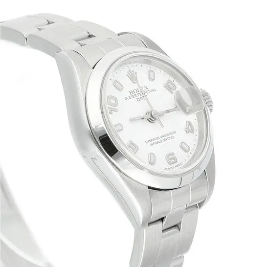 Watches Original Preowned Rolex Oyster Perpetual Date Automatic White Dial Ladies Watch 69160 JMS always Watches Original Preowned Rolex Oyster Perpetual Date Automatic White Dial Ladies Watch 69160 JMS always