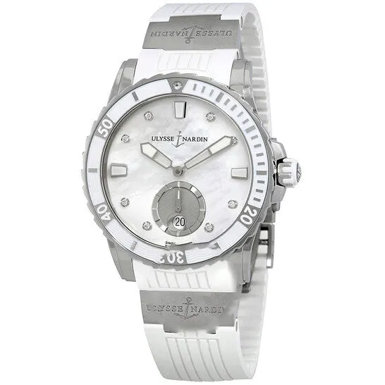 Watches Original Ulysse Nardin Diver Automatic Mother of Pearl Diamond Dial Ladies Watch 3203190310 JMS always Watches Original Ulysse Nardin Diver Automatic Mother of Pearl Diamond Dial Ladies Watch 3203190310 JMS always