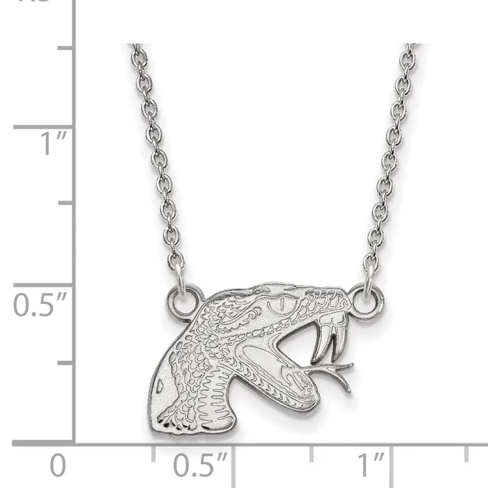 10K White Gold Florida AM University Small Pendant wilth Necklace TreasureFineJewelers Necklaces