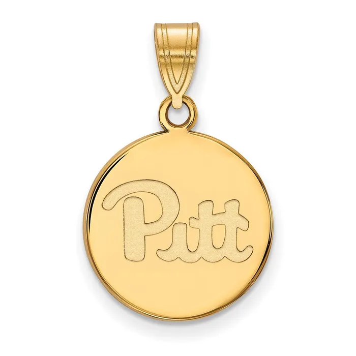10K Yellow Gold University of Pittsburgh Medium Disc Pendant TreasureFineJewelers Necklaces 10K Yellow Gold University of Pittsburgh Medium Disc Pendant TreasureFineJewelers Necklaces