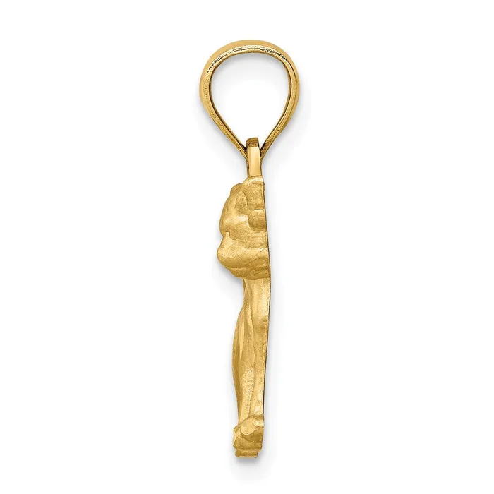 14K Diamondcut Chihuahua Pendant TreasureFineJewelers Necklaces