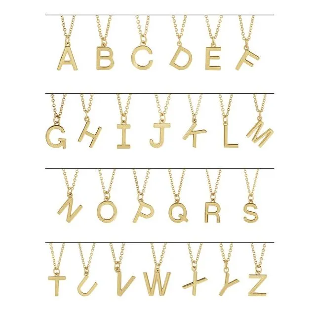 14K Rose Gold Initial C Dangle 18 Necklace TreasureFineJewelers Necklaces