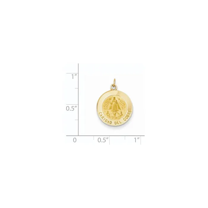 14k Yellow Gold Caridad Del Cobre Medal Pendant TreasureFineJewelers PreStyled Sets