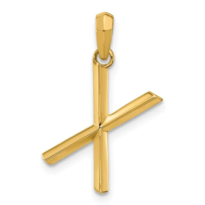 14k Yellow Gold Fancy Letter X TreasureFineJewelers PreStyled Sets