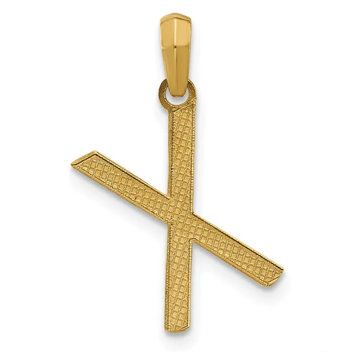 14k Yellow Gold Fancy Letter X TreasureFineJewelers PreStyled Sets
