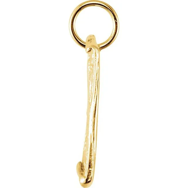 14K Yellow Gold Initial P VintageInspired Pendant TreasureFineJewelers Necklaces