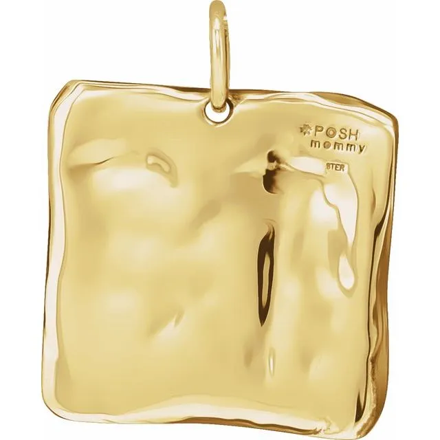 14K Yellow Gold Initial P VintageInspired Pendant TreasureFineJewelers Necklaces