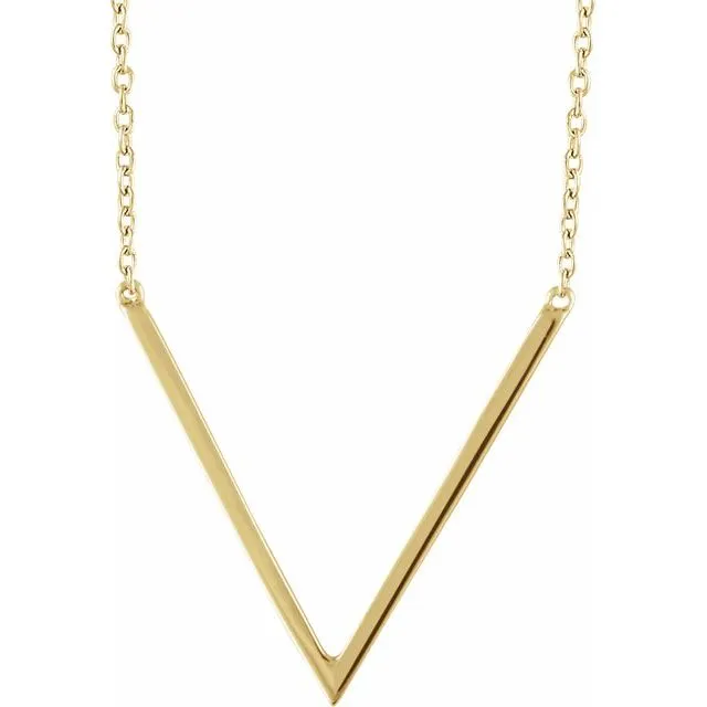 14K Yellow V 1618 Necklace TreasureFineJewelers Necklaces