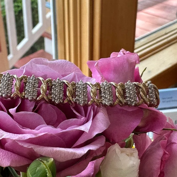 Bracelets 10 Karat Yellow Gold Bracelet with 3 cts of Diamonds 17000106 ONeills Estate Jewelry