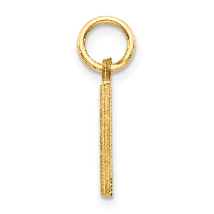 Charm Necklaces 14k Yellow Gold Letter A Initial Charm TreasureFineJewelers