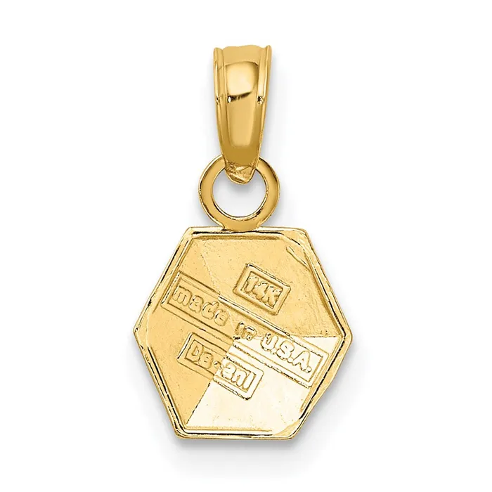 Charm Necklaces TreasureFineJewelers 14k Baby Block Charm