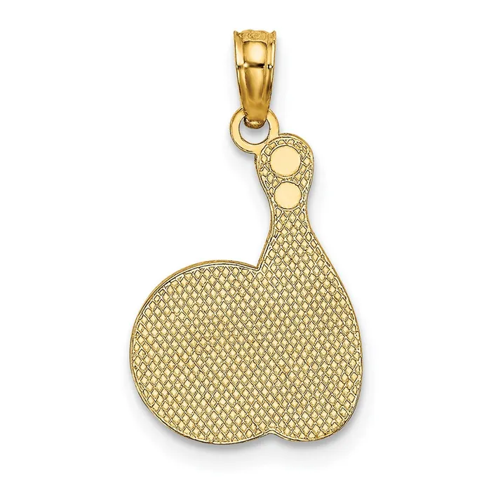 Charm Necklaces TreasureFineJewelers 14K Enamel Bowling Ball and Pin Charm