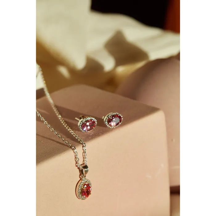 Earrings Ema Jewels Euterpe Rosalie Necklace Bia Rosalie Sterling Silver Earring SET Earrings Ema Jewels Euterpe Rosalie Necklace Bia Rosalie Sterling Silver Earring SET