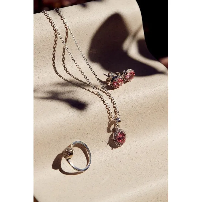 Earrings Ema Jewels Euterpe Rosalie Necklace Bia Rosalie Sterling Silver Earring SET