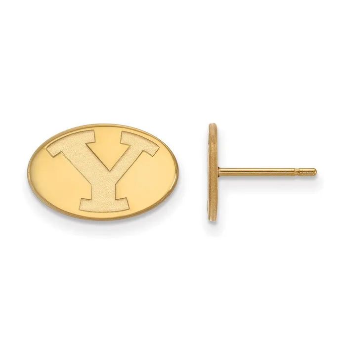 Earrings TreasureFineJewelers Sterling Silver Goldplated Brigham Young University Letter Y Extra Small Post Earrings Earrings TreasureFineJewelers Sterling Silver Goldplated Brigham Young University Letter Y Extra Small Post Earrings