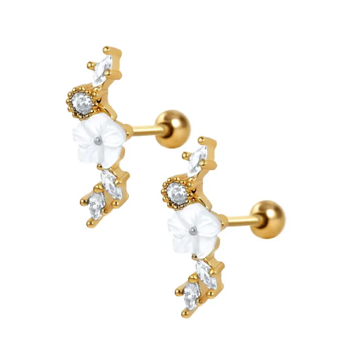 Earrings Trendolla Jewelry Flower Disc Piercing Barbell Ball Back Earrings Sleeper Earrings Earrings Trendolla Jewelry Flower Disc Piercing Barbell Ball Back Earrings Sleeper Earrings