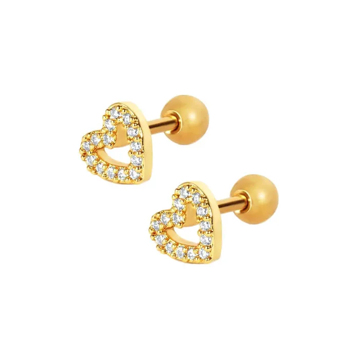 Earrings Trendolla Jewelry Halo Heart Piercing Barbell Ball Back Earrings Sleeper Earrings Earrings Trendolla Jewelry Halo Heart Piercing Barbell Ball Back Earrings Sleeper Earrings