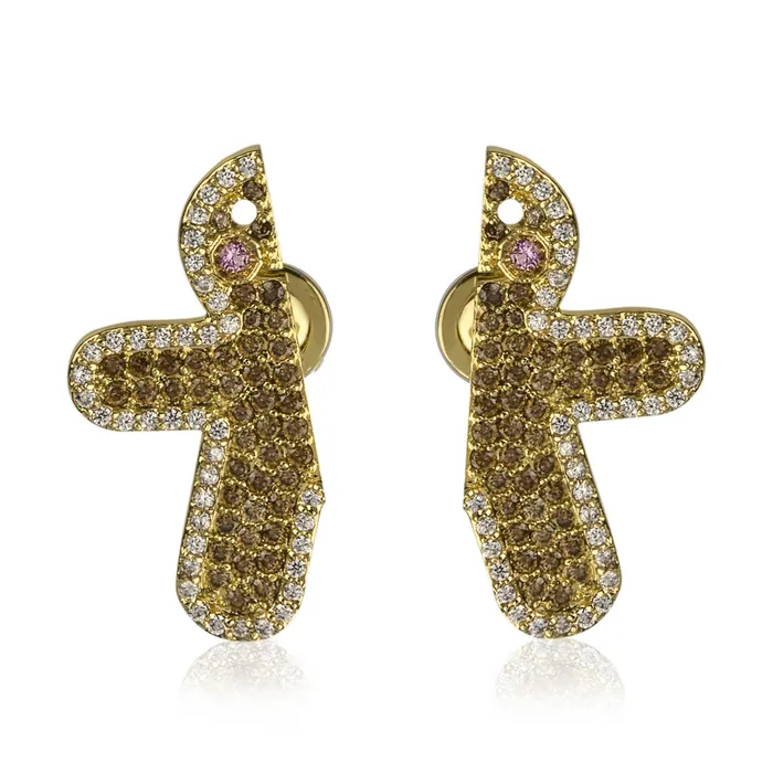 Gingerbread Man Post Earrings vendorunknown Earrings