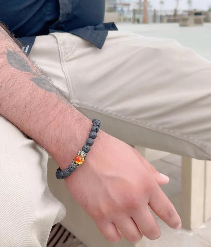 Mens Solo Lava Stone Bracelet MP Jewelry Bracelets