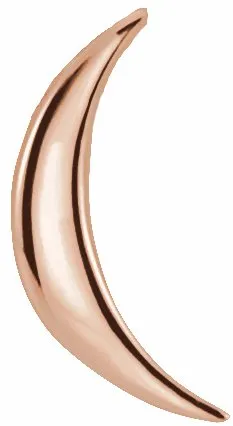 Necklaces 14K Rose Gold Crescent Pendant TreasureFineJewelers