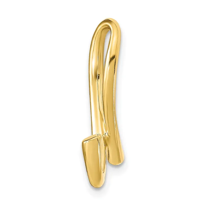 Necklaces 14k Yellow Gold Polished Letter L Initial Slide TreasureFineJewelers