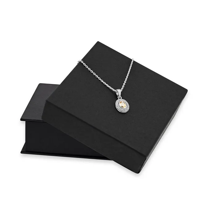 Necklaces Ema Jewels Hebe Sunflower Sterling Silver Necklace