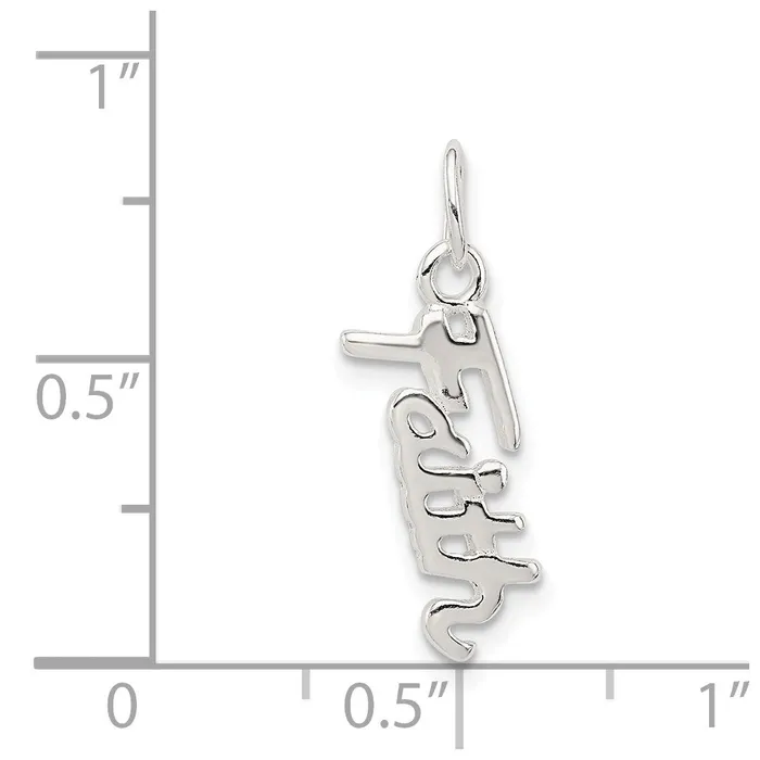 Necklaces Sterling Silver Faith Pendant TreasureFineJewelers