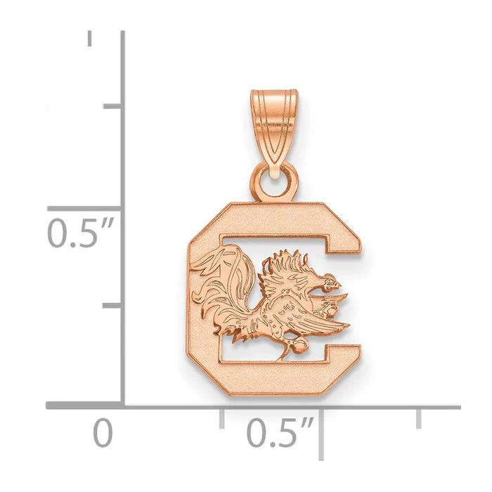 Necklaces TreasureFineJewelers 14k Rose Gold University of South Carolina Small Pendant