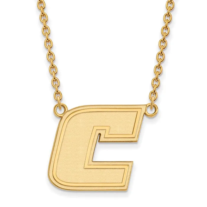 Necklaces TreasureFineJewelers 14K Yellow Gold The U of Tennessee at Chattanooga Large Pendant with Necklace Necklaces TreasureFineJewelers 14K Yellow Gold The U of Tennessee at Chattanooga Large Pendant with Necklace