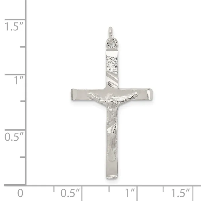 Necklaces TreasureFineJewelers Sterling Silver Crucifix Pendant