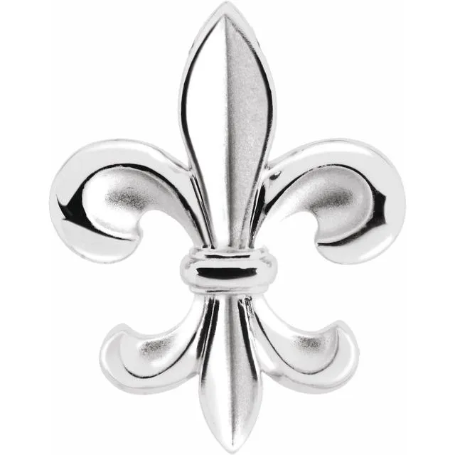 Necklaces TreasureFineJewelers Sterling Silver Fleurdelis Pendant
