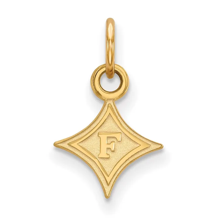 Necklaces TreasureFineJewelers Sterling Silver Goldplated Furman University Extra Small Pendant Necklaces TreasureFineJewelers Sterling Silver Goldplated Furman University Extra Small Pendant