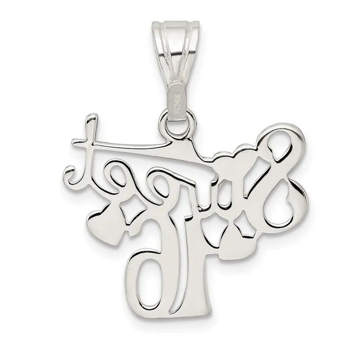 Necklaces TreasureFineJewelers Sterling Silver Sweet 16 Pendant