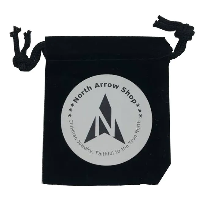 North Arrow Shop Necklaces Man of Valour Cable Cross Necklace Stainless Steel Curb Chain