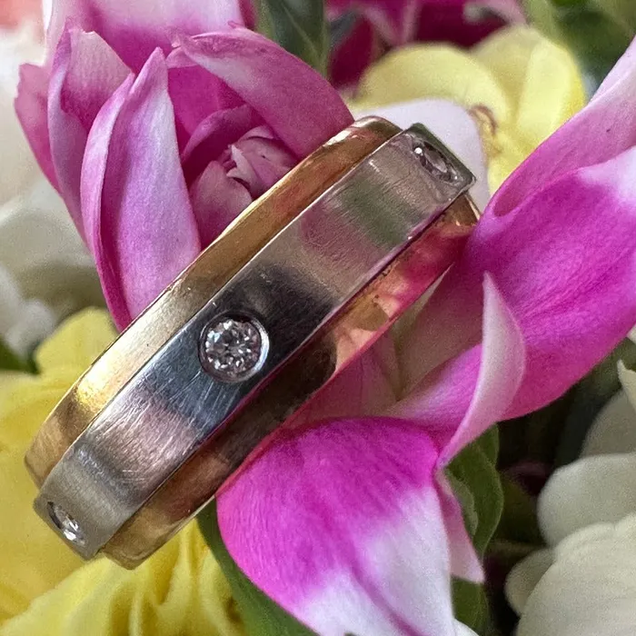 Platinum and 18 karat yellow gold and Diamond Ring 15500014 ONeills Estate Jewelry Rings Platinum and 18 karat yellow gold and Diamond Ring 15500014 ONeills Estate Jewelry Rings