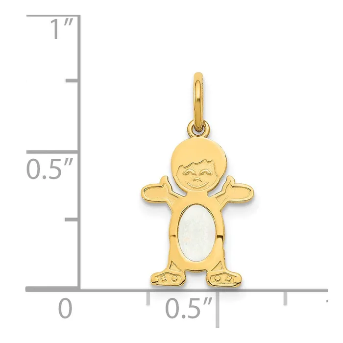 PreStyled Sets 14k Yellow Gold Boy 6x4 Oval Genuine OpalOctober TreasureFineJewelers