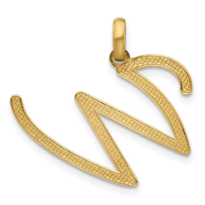 PreStyled Sets TreasureFineJewelers 14k Yellow Gold Fancy Letter W