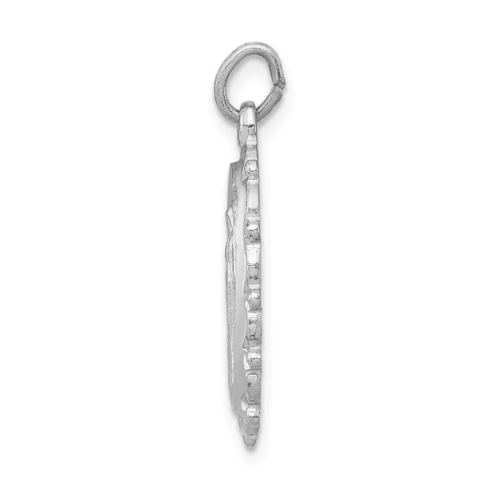 Rings Sterling Silver Rhodiumplated Miraculous Medal TreasureFineJewelers