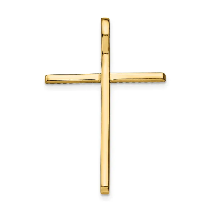 Rings TreasureFineJewelers Prizma Sterling Silver Goldtone 14K Flash Goldplated Colorful CZ Cross Chain Slide