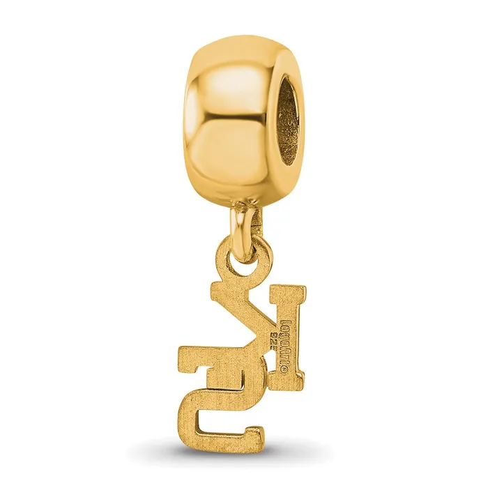 Rings TreasureFineJewelers Sterling Silver Goldplated LogoArt Kansas State University KS Extra Small Dangle Bead Charm