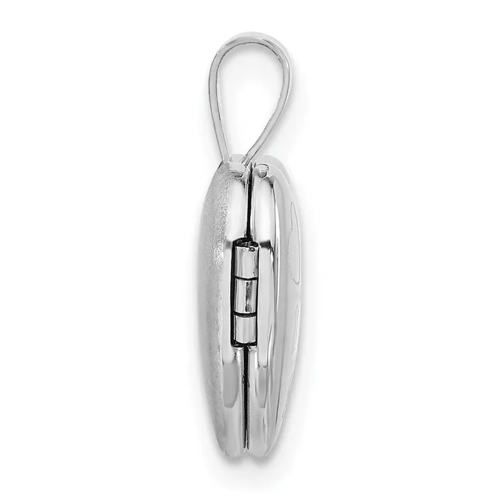 Rings TreasureFineJewelers Sterling Silver Its A Girl 12mm Heart Locket