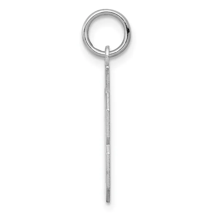 Rings TreasureFineJewelers Sterling SilverRhodiumplated Polished Number 38 Charm