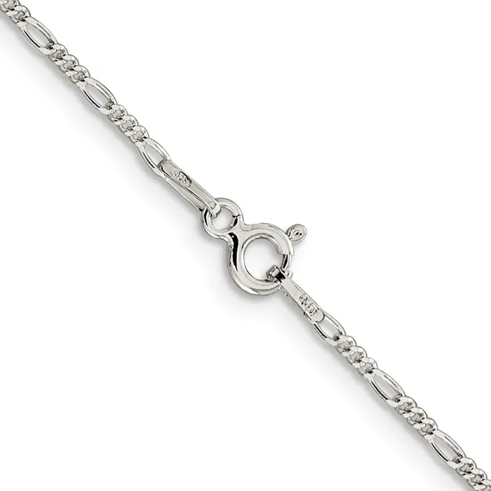 Sterling Silver 14mm Figaro Chain TreasureFineJewelers Rings