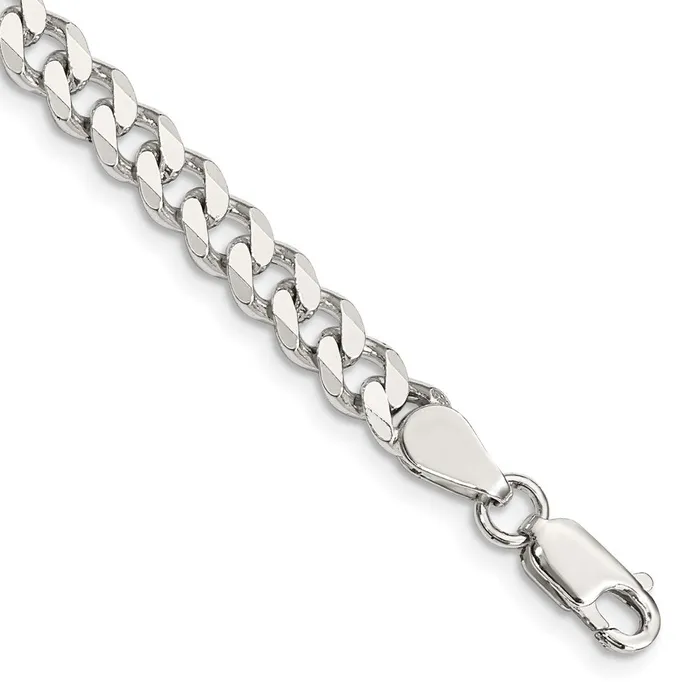 Sterling Silver 6mm Curb Chain TreasureFineJewelers Rings