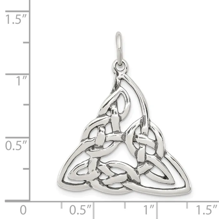 Sterling Silver Antiqued Celtic Charm TreasureFineJewelers Rings
