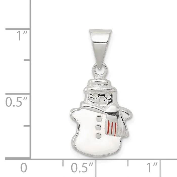 Sterling Silver Enameled Snowman Charm TreasureFineJewelers Rings
